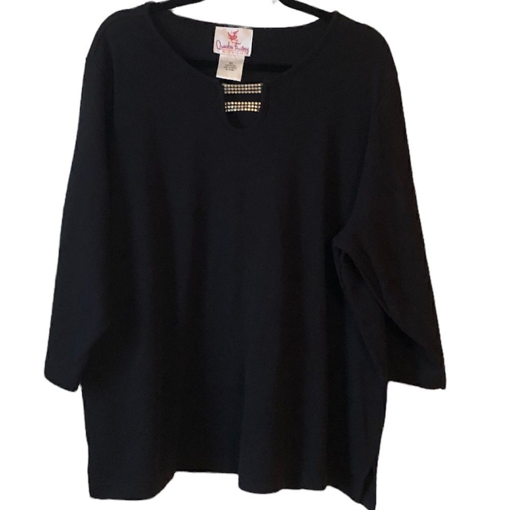 Quacker Factory Jeweled Top 2X
